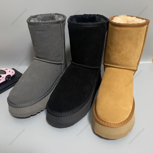classic women ultra designer australian platform men real leather warm 5825 4cm winter full fur fluffy furry satin ankle bootss booties snow, Black
classic women ultra designer australian platform men real leather warm 5825 4cm winter full fur fluffy furry satin ankle bootss booties snow, Black