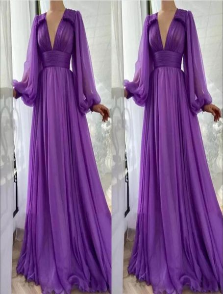simple elegant purple chiffon aline prom dresses long puff sleeves v neck draped empire floor length formal evening dress party g5510660, Black;red
simple elegant purple chiffon aline prom dresses long puff sleeves v neck draped empire floor length formal evening dress party g5510660, Black;red