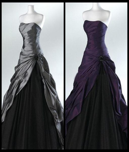 purple and black ball gown gothic wedding dresses for brides strapless grey floor length actual picture bridal gowns vestidos de n7408510, White
purple and black ball gown gothic wedding dresses for brides strapless grey floor length actual picture bridal gowns vestidos de n7408510, White