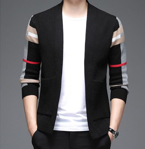 men's sweaters cardigan casual v-neck shirt autumn winter slim fit long sleeve mens knitted pull homme designer top, White;black
men's sweaters cardigan casual v-neck shirt autumn winter slim fit long sleeve mens knitted pull homme designer top, White;black