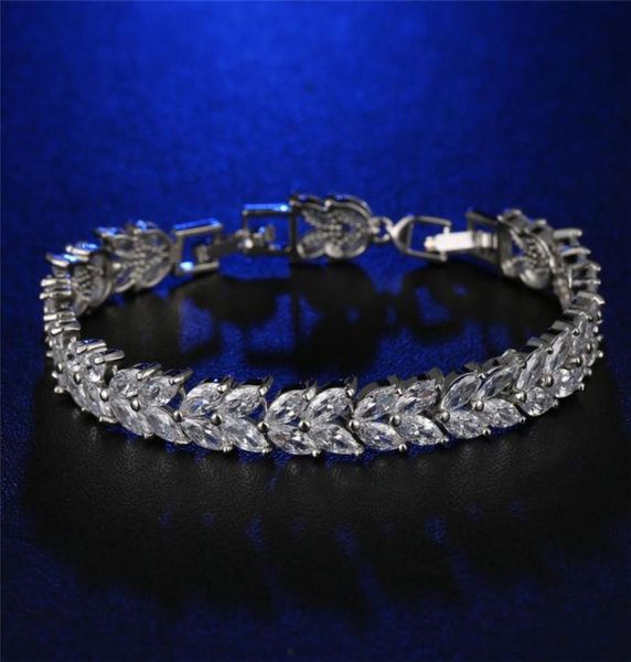 vecalon flower bijoux female bracelet 5a zircon cz white gold filled crystal engagement wedding bracelets for women jewelry1887298, Black
vecalon flower bijoux female bracelet 5a zircon cz white gold filled crystal engagement wedding bracelets for women jewelry1887298, Black
