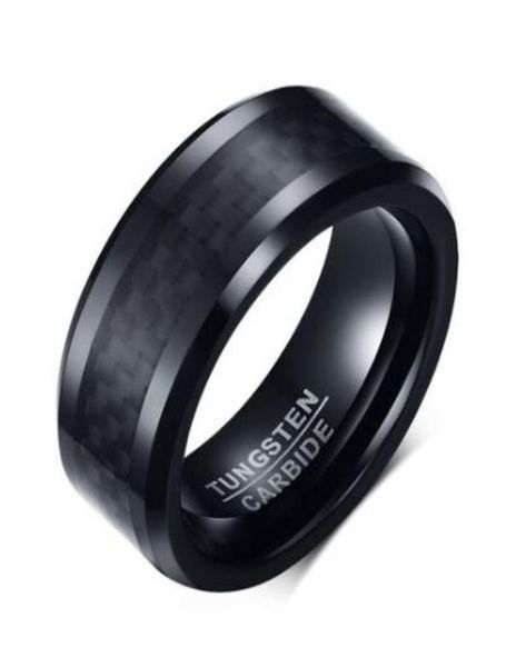 wedding ring beveled edge 8mm comfort fit mens black tungsten carbide weeding band ring with black carbon fiber4549513, Slivery;golden
wedding ring beveled edge 8mm comfort fit mens black tungsten carbide weeding band ring with black carbon fiber4549513, Slivery;golden
