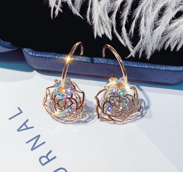 zircon flower dangle earrings for women exquisite gold color rose crystal drop earrings jewelry1092250, Golden;silver
zircon flower dangle earrings for women exquisite gold color rose crystal drop earrings jewelry1092250, Golden;silver