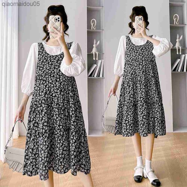 2pcs maternity chiffon floral dress set 2023 summer new clothes for pregnant women print pregnancy dresses long sleeve t-shirt l230712, White
2pcs maternity chiffon floral dress set 2023 summer new clothes for pregnant women print pregnancy dresses long sleeve t-shirt l230712, White