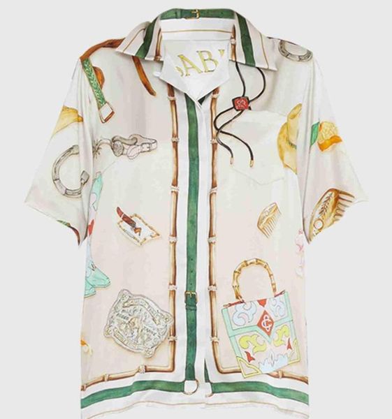 23ss silk casual shirt jewelry men and women lovers039 same white twill silk short sleeve shirt2491776, White;black
23ss silk casual shirt jewelry men and women lovers039 same white twill silk short sleeve shirt2491776, White;black