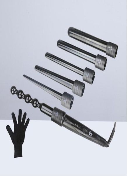 hair straighteners 6 in 1 curling wand professional curler interchangeable ceramic iron rods roller set with heat9811931, Black
hair straighteners 6 in 1 curling wand professional curler interchangeable ceramic iron rods roller set with heat9811931, Black