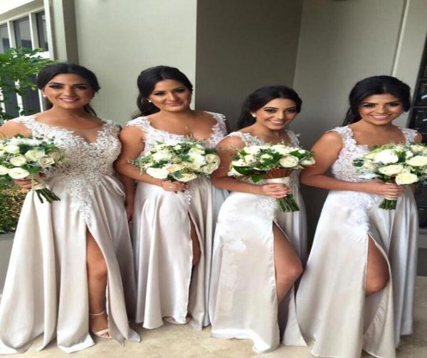 2018 chiffon light champagne bridesmaid dresses scoop neck lace appliqued beaded side high slit floor length with straps maid of h9673673, White;pink
2018 chiffon light champagne bridesmaid dresses scoop neck lace appliqued beaded side high slit floor length with straps maid of h9673673, White;pink