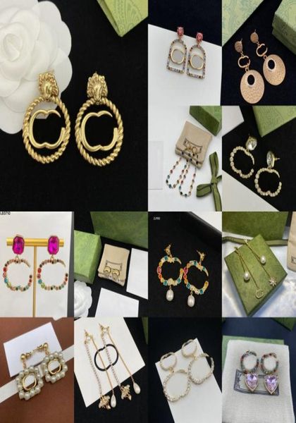 2022 designer stud earrings women 18k gold plated geometric inlaid diamond earring double letter jewelry 20 style7456751, Golden;silver
2022 designer stud earrings women 18k gold plated geometric inlaid diamond earring double letter jewelry 20 style7456751, Golden;silver