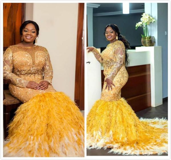 aso ebi 2019 arabic gold luxurious evening dresses lace beaded feather mermaid prom dresses sheer neck formal party pageant g8713703, Black
aso ebi 2019 arabic gold luxurious evening dresses lace beaded feather mermaid prom dresses sheer neck formal party pageant g8713703, Black
