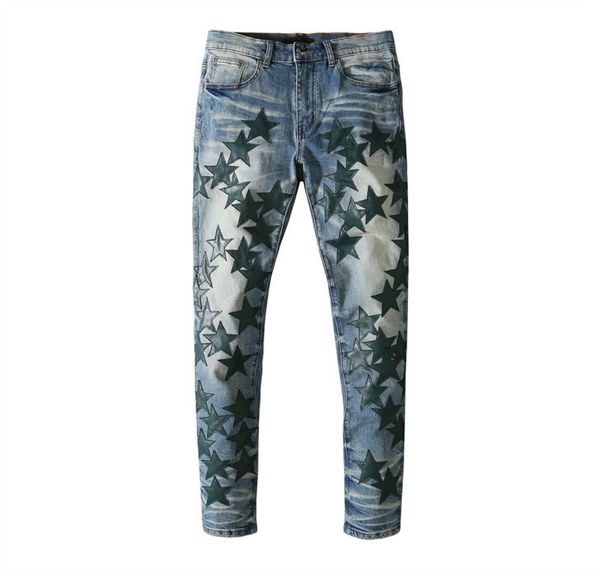 men039s jeans used washed star embroidery european and american fashion brand5843214, Blue
men039s jeans used washed star embroidery european and american fashion brand5843214, Blue