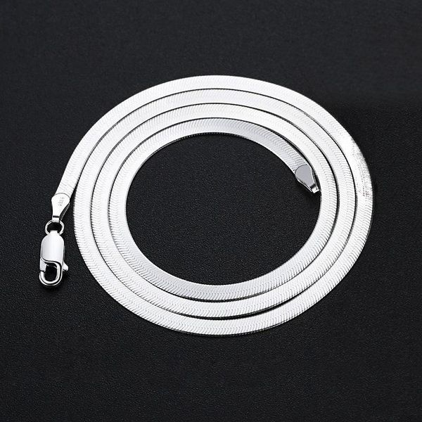 4mm silver necklace collar chunky chain short couple jewelry 925 sterling silver snake flat knife necklace chain fashion jewelry
4mm silver necklace collar chunky chain short couple jewelry 925 sterling silver snake flat knife necklace chain fashion jewelry