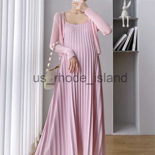 maternity dresses 2pcs set pregnancy dresses pleated suspender dress and short knitted cardigan for pregnant women chiffon maternity gown x0, White
maternity dresses 2pcs set pregnancy dresses pleated suspender dress and short knitted cardigan for pregnant women chiffon maternity gown x0, White