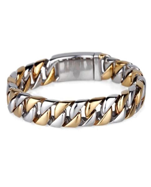 12mm heavy never fade gold color bracelet men curb cuban link chain armband mens bracelets bangles man biker wristband jewelry 13455353, Black
12mm heavy never fade gold color bracelet men curb cuban link chain armband mens bracelets bangles man biker wristband jewelry 13455353, Black