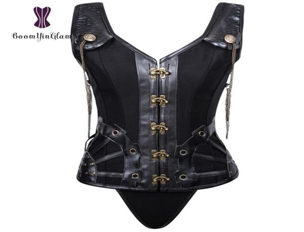 shoulder straps women039s faux leather corset bustier clubwear costumes gothic stampunk corsets with chain 8372313972, Black;white
shoulder straps women039s faux leather corset bustier clubwear costumes gothic stampunk corsets with chain 8372313972, Black;white