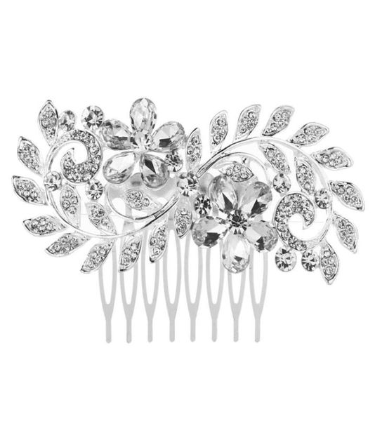 2018 feis hole crystal flower and leaf hair combed romantic bridal flower headdress hair accessory for bride wedding a2607724, Silver
2018 feis hole crystal flower and leaf hair combed romantic bridal flower headdress hair accessory for bride wedding a2607724, Silver