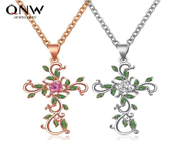personalized flower cross necklace temperament diamond leaf clavicle chain christian religious accessories5512563, Silver
personalized flower cross necklace temperament diamond leaf clavicle chain christian religious accessories5512563, Silver