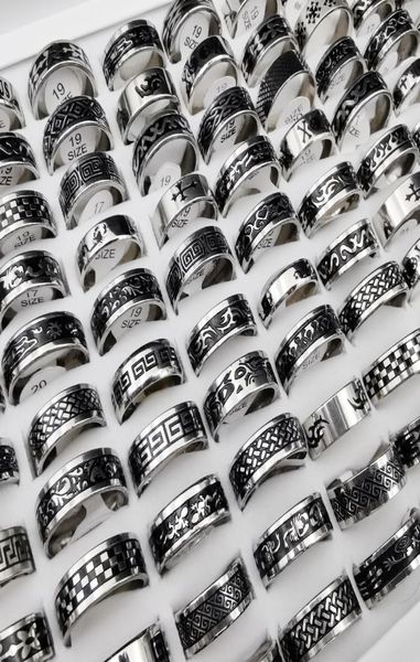 50 pcslot vintage retro style stainless steel rings for men and women fashion round punk rings gift accessories whole3684167, Silver
50 pcslot vintage retro style stainless steel rings for men and women fashion round punk rings gift accessories whole3684167, Silver