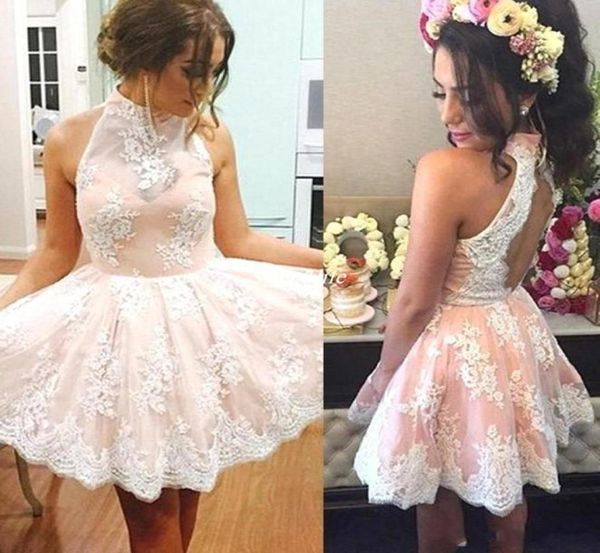 2020 short lace halter homecoming dresses backless a line prom cocktail party gowns 8th grade graduation gowns7924243, Black
2020 short lace halter homecoming dresses backless a line prom cocktail party gowns 8th grade graduation gowns7924243, Black