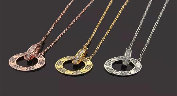 classic double ring full diamond love necklace fashion women crystal pendant necklace stainless steel designer jewelr4130219, Silver
classic double ring full diamond love necklace fashion women crystal pendant necklace stainless steel designer jewelr4130219, Silver
