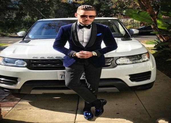 custom made shawl lapel navy blue velvet men suit slim fit tuxedos 2018 fashion wedding suits blazer with pants dinner prom grooms6170934, Black;gray
custom made shawl lapel navy blue velvet men suit slim fit tuxedos 2018 fashion wedding suits blazer with pants dinner prom grooms6170934, Black;gray