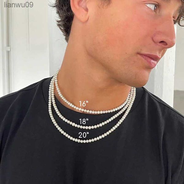 pearl necklace men simple handmade strand bead necklace 2023 new trendy men jewelry for women girls wedding banquet necklaces l230704, Silver
pearl necklace men simple handmade strand bead necklace 2023 new trendy men jewelry for women girls wedding banquet necklaces l230704, Silver