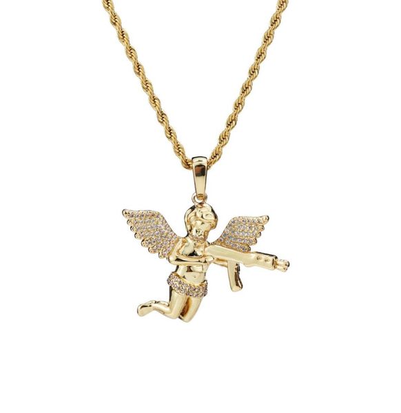 jewelry zircon gold silver cute angel baby carry gun stuff pendant necklace rope chain for men women1049039
jewelry zircon gold silver cute angel baby carry gun stuff pendant necklace rope chain for men women1049039