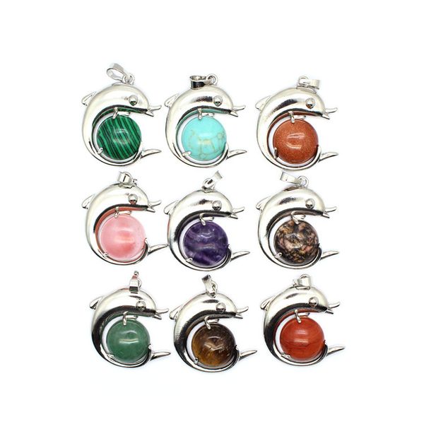 wholesale natural crystal pendant cute animal dolphin shape design amethyst gemstone pendant jewelry, Silver
wholesale natural crystal pendant cute animal dolphin shape design amethyst gemstone pendant jewelry, Silver