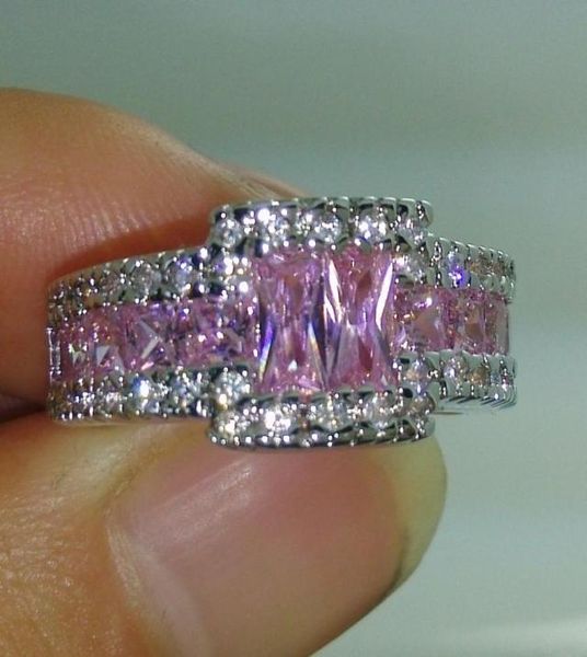 professional whole fashion jewelry 10kt white gold filled pink sapphire gem men wedding ring gift7578848, Silver
professional whole fashion jewelry 10kt white gold filled pink sapphire gem men wedding ring gift7578848, Silver