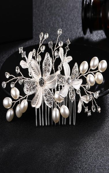 crystal flower and leaf wedding hair comb silver hair jewelry for wedding bride bridesmaid jch1009518647, Golden;white
crystal flower and leaf wedding hair comb silver hair jewelry for wedding bride bridesmaid jch1009518647, Golden;white