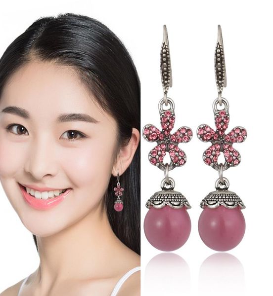 small flowers and diamond retro opal short earrings female original ethnic style ear jewelry whole8716290, Silver
small flowers and diamond retro opal short earrings female original ethnic style ear jewelry whole8716290, Silver