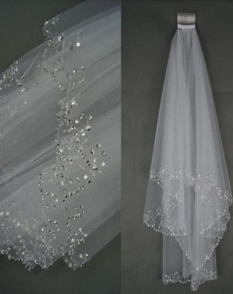 15 metres twolayers sequins beaded edge bridal veils with comb white ivory soft tulle veil for wedding party6216399, Black
15 metres twolayers sequins beaded edge bridal veils with comb white ivory soft tulle veil for wedding party6216399, Black