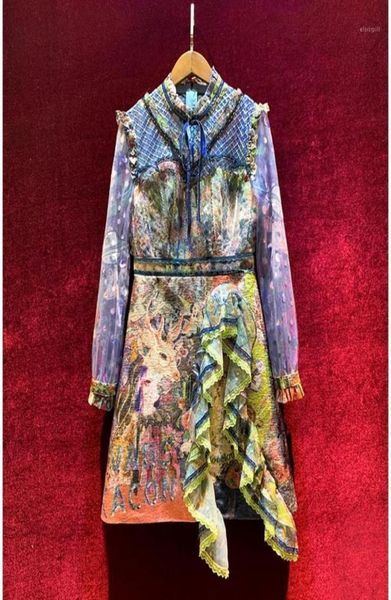 women dress 2022 autumn winter vintage print designer slim elegant arrival casual dresses1633405, Black;gray
women dress 2022 autumn winter vintage print designer slim elegant arrival casual dresses1633405, Black;gray