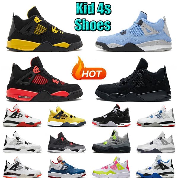 2023 og original kids shoes jumpman 4 baskteball kid shoe platform bred black cat fire red thunder 4s university military bluetrainers child
2023 og original kids shoes jumpman 4 baskteball kid shoe platform bred black cat fire red thunder 4s university military bluetrainers child