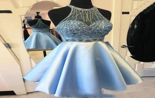 2019 new arrival crystal beaded homecoming dress sky blue short party cocktail gown mini prom evening graduatiion dresses5112221, Blue;pink
2019 new arrival crystal beaded homecoming dress sky blue short party cocktail gown mini prom evening graduatiion dresses5112221, Blue;pink