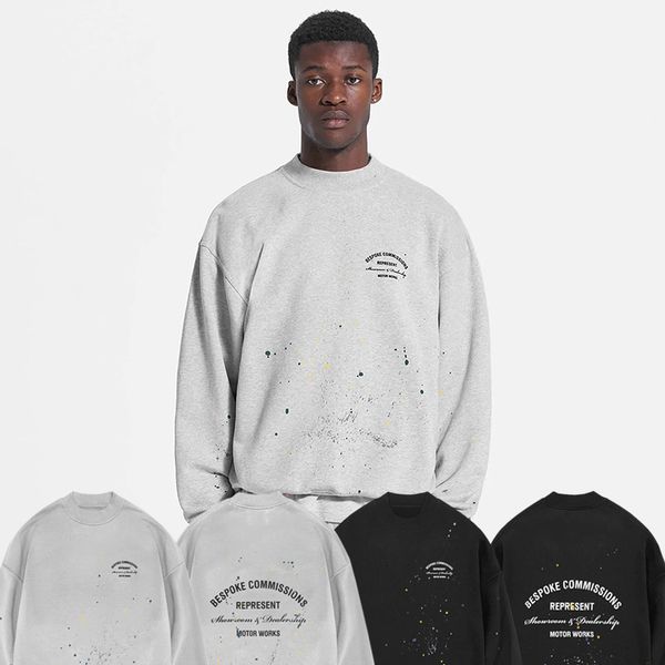 mens hoodies sweatshirts bespoke commissions sweater high street handpainted ink splashed highquality cotton men women round neck pullover s, Black
mens hoodies sweatshirts bespoke commissions sweater high street handpainted ink splashed highquality cotton men women round neck pullover s, Black