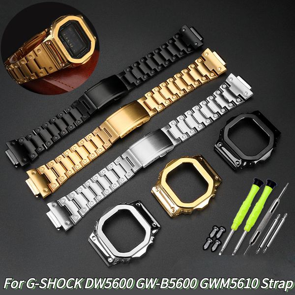 watch bands modified suit watchband for casio gshock dw5600 gwb5600 gwm5610 stainless steel metal bezel watch case strap repair tool 230712, Black;brown
watch bands modified suit watchband for casio gshock dw5600 gwb5600 gwm5610 stainless steel metal bezel watch case strap repair tool 230712, Black;brown