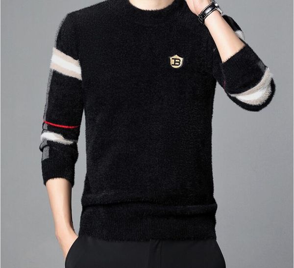 men's sweaters designer long sleeve b letter sweater mink fleece sweater, White;black
men's sweaters designer long sleeve b letter sweater mink fleece sweater, White;black