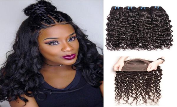 8a water wave wet and wavy human hair bundles with 360 degree lace frontal brazilian water wave human hair extensions5900961, Black
8a water wave wet and wavy human hair bundles with 360 degree lace frontal brazilian water wave human hair extensions5900961, Black