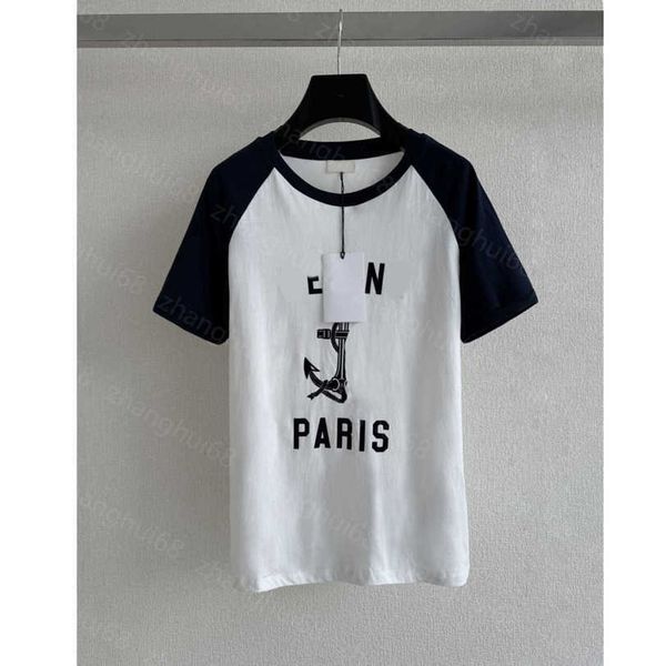 23ss womens designer clothing tee womens t-shirt round neck pure cotton color contrast letter anchor print short sleeve t-shirt womens cloth, White
23ss womens designer clothing tee womens t-shirt round neck pure cotton color contrast letter anchor print short sleeve t-shirt womens cloth, White