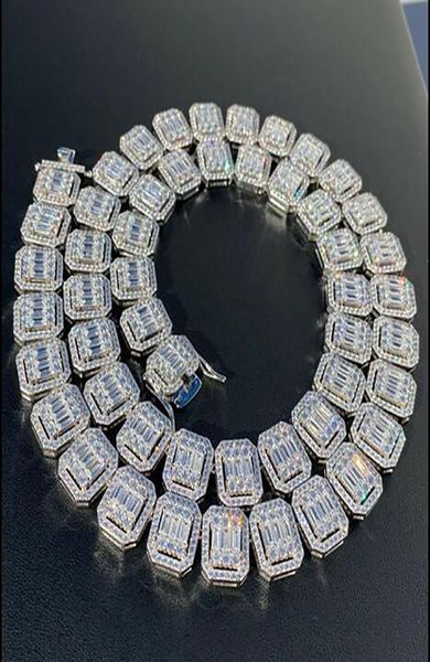 real iced silver baguette tennis chain 14k white gold plated 9mm men women diamond necklace choker hip hop jewelry gifts1408399, Black
real iced silver baguette tennis chain 14k white gold plated 9mm men women diamond necklace choker hip hop jewelry gifts1408399, Black
