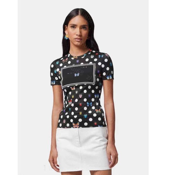 23ss tee womens t-shirt womens designer clothing round neck pure cotton seven-star ladybird butterfly polka dot print slim short-sleeved t-s, White
23ss tee womens t-shirt womens designer clothing round neck pure cotton seven-star ladybird butterfly polka dot print slim short-sleeved t-s, White