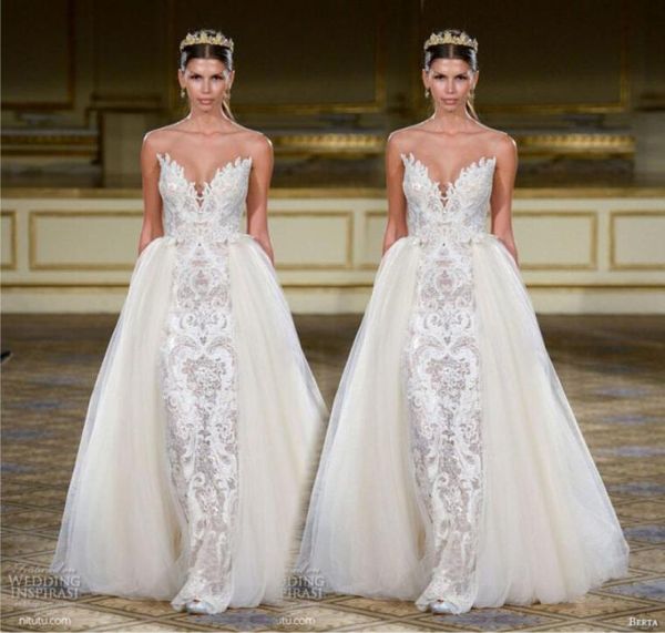 berta overskirt bridal gowns lace sheath wedding dresses sheath sweetheart neck zip back floor length plus size custom made4896704, White
berta overskirt bridal gowns lace sheath wedding dresses sheath sweetheart neck zip back floor length plus size custom made4896704, White