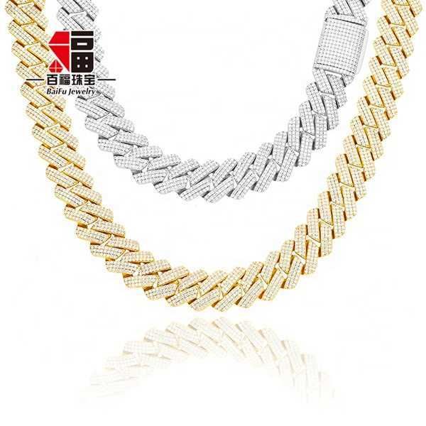 baifu jewelry wholesale price 20 mm luxury sterling silver 925 moissanite hiphop cuban chain
baifu jewelry wholesale price 20 mm luxury sterling silver 925 moissanite hiphop cuban chain