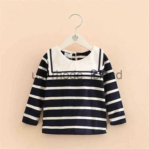 t-shirts spring autumn fashion 2 3 -10 years child white blue striped bow navy style cotton long sleeve t-shirts for kids baby girls 210701
t-shirts spring autumn fashion 2 3 -10 years child white blue striped bow navy style cotton long sleeve t-shirts for kids baby girls 210701