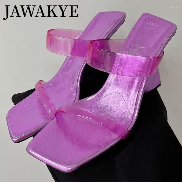 slippers 2023 summer squar toe clear pvc party women high heels ladies mules brand runway wedges mule holiday shoes mujer, Black
slippers 2023 summer squar toe clear pvc party women high heels ladies mules brand runway wedges mule holiday shoes mujer, Black
