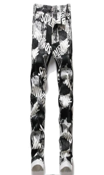 men039s jeans print stylish men stretch pencil jeans trousers hip hop slim denim pants for party creative black and white squar1142215, Blue
men039s jeans print stylish men stretch pencil jeans trousers hip hop slim denim pants for party creative black and white squar1142215, Blue