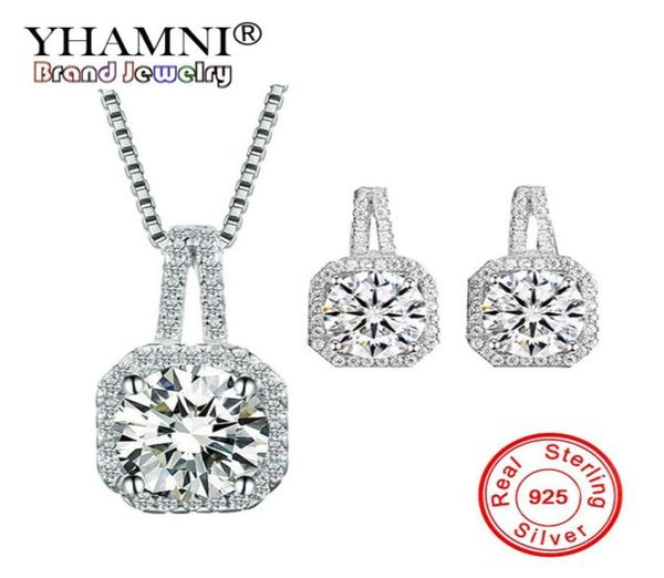 yhamni solid 925 sterling silver wedding jewelry sets for women princess cubic zircon pendant necklace stud earrings sets tz0092860659, Slivery;golden
yhamni solid 925 sterling silver wedding jewelry sets for women princess cubic zircon pendant necklace stud earrings sets tz0092860659, Slivery;golden