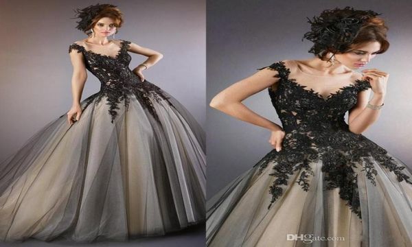 2020 new elegant ball gown evening dresses sheer black lace appliques formal prom gowns custom made floor gothic pageant party dre1081379, Black;red
2020 new elegant ball gown evening dresses sheer black lace appliques formal prom gowns custom made floor gothic pageant party dre1081379, Black;red