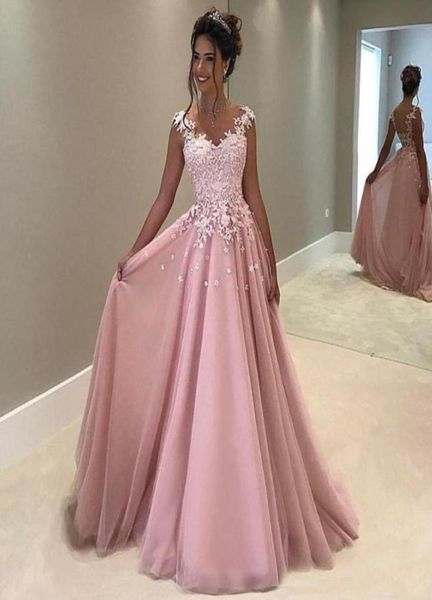 2019 blush pink long evening prom dresses sheer neck cap sleeves keyhole back chiffon applique lace gown elegant abendkleider2053213, Black
2019 blush pink long evening prom dresses sheer neck cap sleeves keyhole back chiffon applique lace gown elegant abendkleider2053213, Black