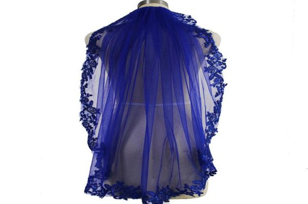 new sequined lace appliques royal blue wedding veil with comb one layer short veil wedding accessories nv71588159318, Black
new sequined lace appliques royal blue wedding veil with comb one layer short veil wedding accessories nv71588159318, Black
